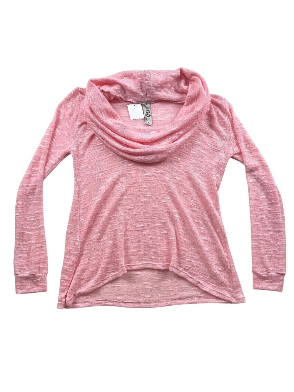 NEW Go Couture Cowl Neck High-Low Tunic Sweater XL